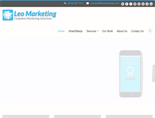 Tablet Screenshot of leomarketing.com